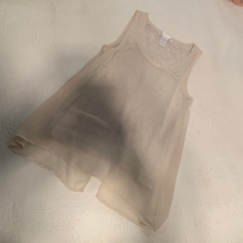 double layered tan tank